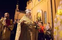Крестный ход на Пасху в Раменском.