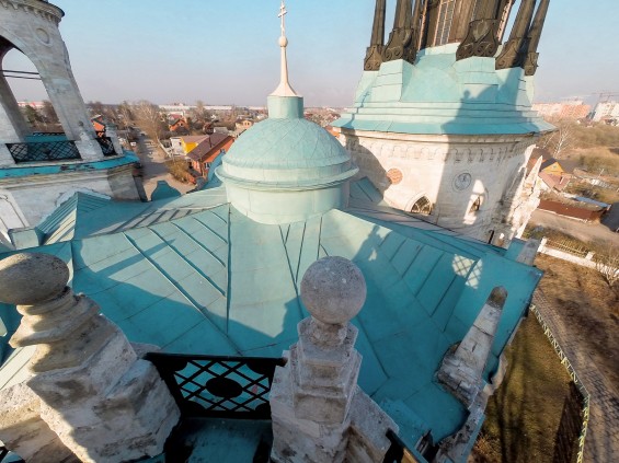 Храм Владимирской иконы божьей матери в селе Быково. Вид с крыши. фото 6