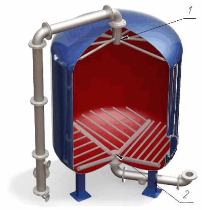 Дренажные системы (ДРУ) щелевого типа для фильтров ФИПа, ФОВ, ФСУ, колпачки щелевые